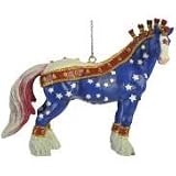Westland Giftware Revolutionary Warhorse Clydesdale 2-1/2-Inch Resin Everyday Ornament Figurine