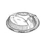 Clear Plastic Lid for 10" Plastic 3 compartment Plates (94055GP) Category: Plastic Plates
