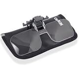 Carson 2x Power (+4.00 Diopters) Clip-On, Flip-Up Magnifying Lenses