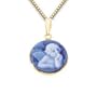 Genuine Agate Cameo Angel Pendant