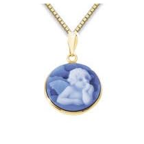 Genuine Agate Cameo Angel Pendant by Fred Meyer Jewelers