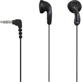 Sony Mdr-E10Lp Blk Headphones - Fashion Earbuds (Black) by Sony