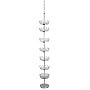 Household Essentials 2199 Floor-to-Ceiling 36-Pair Shoe Tree, Chrome