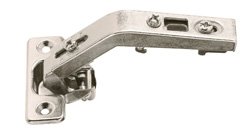 A-Series Hinge Clip-On, matt, 135degree, pie cut corner, self closing
