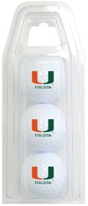 Miami Hurricanes Of) Ncaa 15 Golf Ball Pack