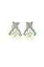 18K White Gold and Diamond Pearl Earrings