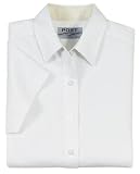 Port Authority - Ladies Easy Care Short Sleeve Shirt White/Light Stone-L