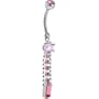 Passion Pink Gem Ravish Dangling Belly Ring