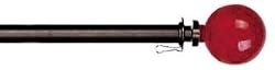 Evergreen Estate Flag Pole with Red Glass Ball Tip