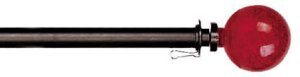 Evergreen Estate Flag Pole with Red Glass Ball Tip
