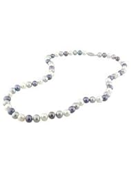 14k white gold 6-6.5 MM Freshwater Cultured Pearl Strand, 18"