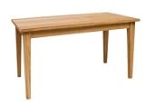 MODERN 100% SOLID OAK CONTEMPORARY 'BROOKLYN' 4FT 6IN RECTANGULAR DINING TABLE