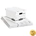 Bankers Box 0070308 Stor/file storage box, lift-off lid, letter/legal, 12x10x15, white, 4/ct