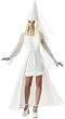 BLACK OR WHITE Teen Gothic Princess Costume with Cone Hat