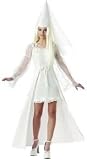 BLACK OR WHITE Teen Gothic Princess Costume with Cone Hat
