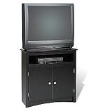 Sonoma Tall Tv Cabinet (Corner) in Black Finish By Prepac Furniture
