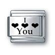 Body Candy Italian Charms Laser I Love You