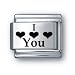 Body Candy Italian Charms Laser I Love You