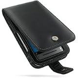 PDair Leather Case for Toshiba TG01/DoCoMo T-01A – Flip Type (Black)