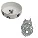 Bouvier Paw Print Bowl, Porcelain by Rosalinde (7 in. x 2.5 in. deep)