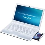 Sony VAIO CW Series VPC-CW17FX/W - Core 2 Duo- 14- Inch Widescreen TFT 1366 x 768 ( WXGA ) - camera - icy white