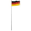 Aluminium Fahnenmast 6,2 Meter inkl. Bodenh�lse und Deutschlandfahne