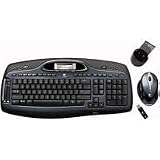 Logitech Cordless Desktop MX 5000 Laser - Keyboard - wireless - Bluetooth - mouse - Bluetooth 2.0 EDR USB adapter - black, charcoal - German