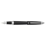 Pilot Knight Collection Fountain Pen Medium Point Nib, Black Barrel, 65100