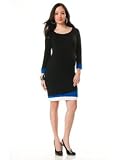 A Pea in the Pod Collection: Bailey 44 3/4 Sleeve Colorblock Maternity Dress