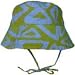 Baby Sun Hat - Mosaic Triangles - Blue