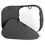 Lastolite 5' x 6' Collapsible Disc Background, Dual Sided Black & White