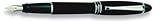 Aurora Ipsilon Satin Black Fine Point Fountain Pen - AU-B10N-F