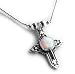 Sterling Liquid Silver Genuine Created Opal Cross Pendant Necklace