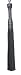 Mid Size Standard Grip Flogger with Black Cow Tails