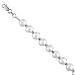 14K White Gold Divine Cultured White Pearl Bracelet