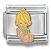 Clearly CharmingBaby's First Christmas (Girl)Precious Moments Italian Charm Bracelet Link