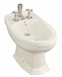 Kohler Portrait bidet, plumbed for vertical spray bidet faucet Cashmere   K 4897 K4