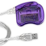 Lexar USB CompactFlash (CF) Memory Card Reader, Purple, RW016, Bulk - New