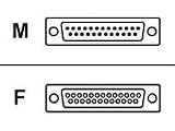 10ft IBM Pc/xt/hayes/compat Modem Cable Db25f/db25m