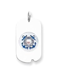 Sterling Silver US Coast Guard Dog Tag