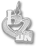 Denver Nuggets 1/2 I Heart DN Charm - Sterling Silver Jewelry