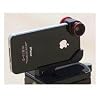 Olloclip Quick-Connect Lens Solution (Fisheye Lens, Macro Lens, Wide-angle Lens)for iPhone 4 / 4S - OC-IPH4-FWM-R - Red