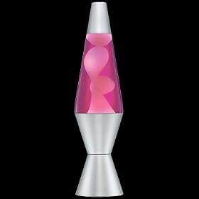 Lava Lamp 20 Oz - White Wax with Pink Liquid by Lava Brand