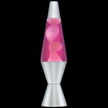 Lava Lamp 20 Oz - White Wax with Pink Liquid