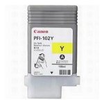Canon PFI-102Y Yellow Ink Tank (130ml) for IPF500 Large Format Inkjet Printer (0898B001AA)