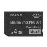 4GB Memory Stick PRO Duo Card