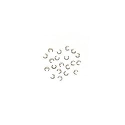 Sterling Silver Crimp Covers 3mm, 20pcs