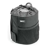Think Tank Lens Changer 50, Soft Lightly Padded Belt Pouch for Wide Angle Zoom Lenses with Lens Hood Attached.