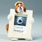 Shih Tzu Tan & White  Small Picture Frame