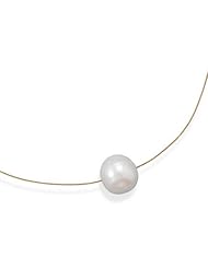16" 24 Karat Gold Plated Necklace with Cultured Freshwater Pearl